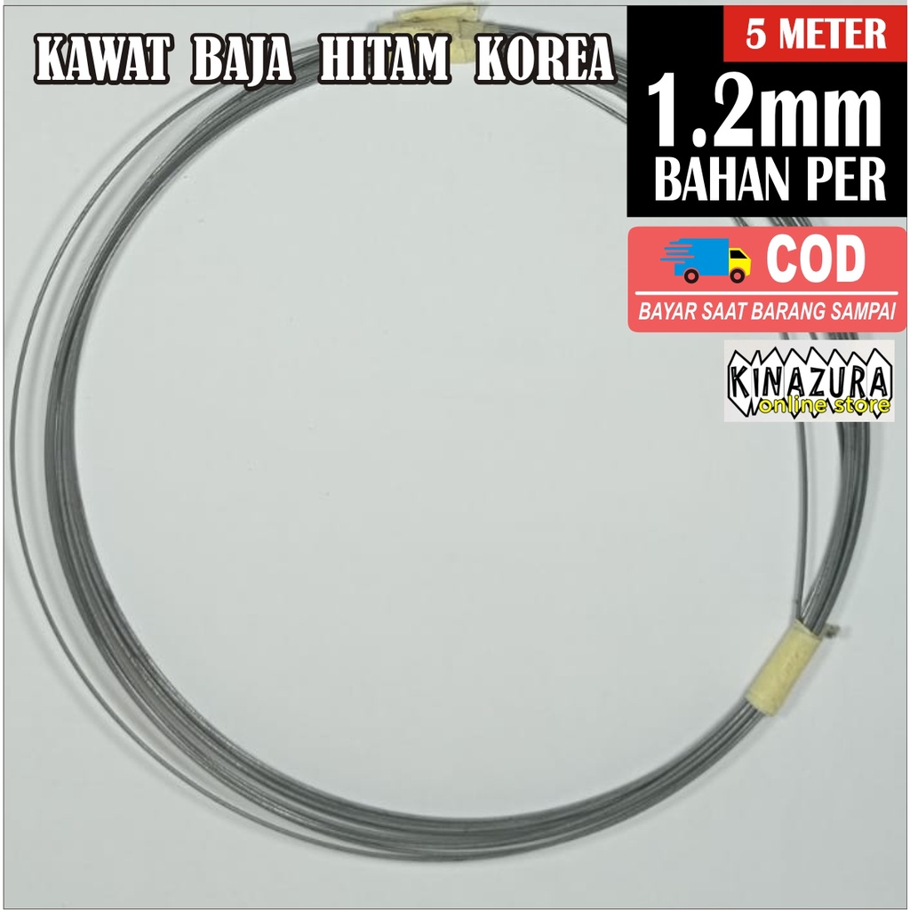 Kawat Baja 1.2 mm Panjang 5 Meter bahan Per