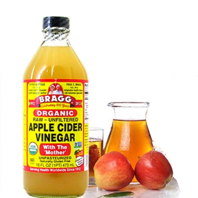 

BRAGG Cuka Apel Apple Cider Vinegar 473ml ACV Masker Toner Jerawat Herbal Diet Detox Langsing Promo