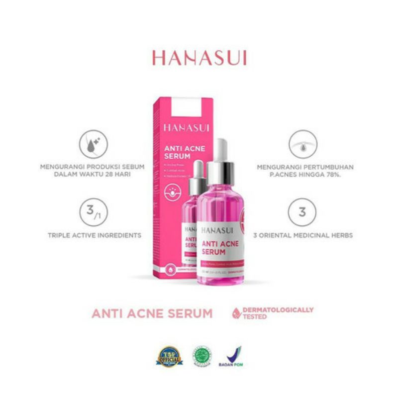 SERUM ANTI ACNE HANASUI BY JAYA MANDIRI BPOM