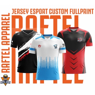 Jersey baju Gaming game Esport Custom Full Printing murah ( bisa pakai desain dan Logo  Sendiri )