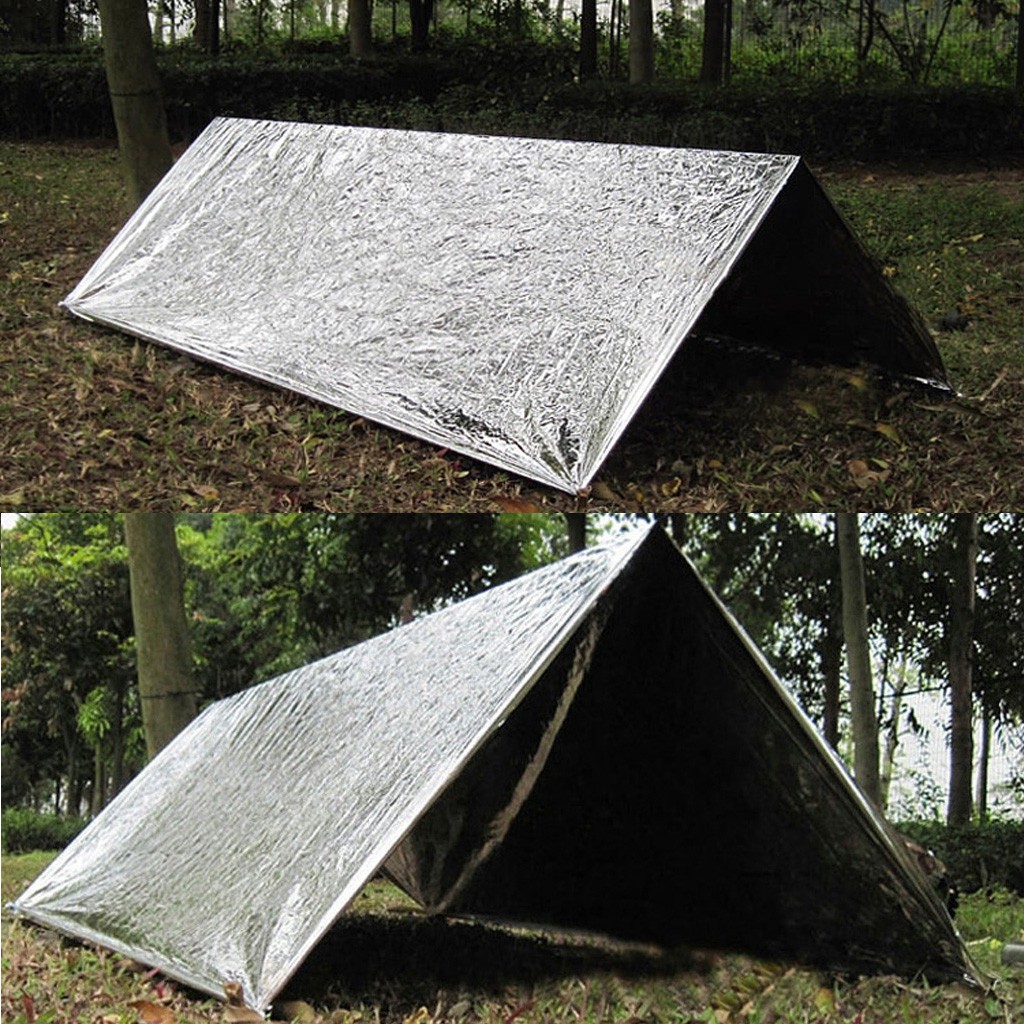 Outdoor Emergency Tent Blanket Sleeping Bag Survival Reflective