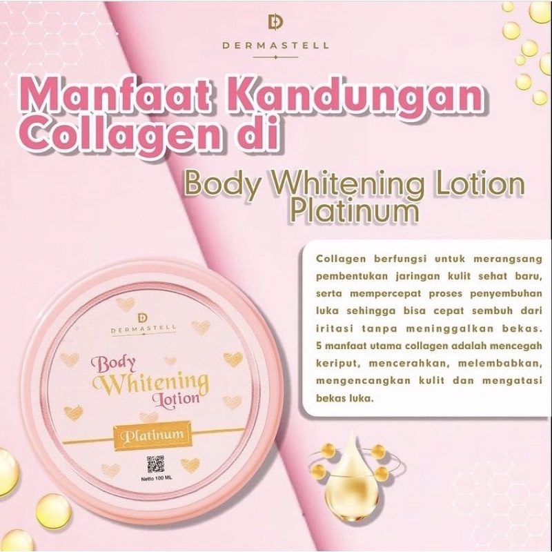 PALING LARIS MANIS‼️ Dermastel Platinum✅ kulit kering kusam dekil Lotion DERMASTEL