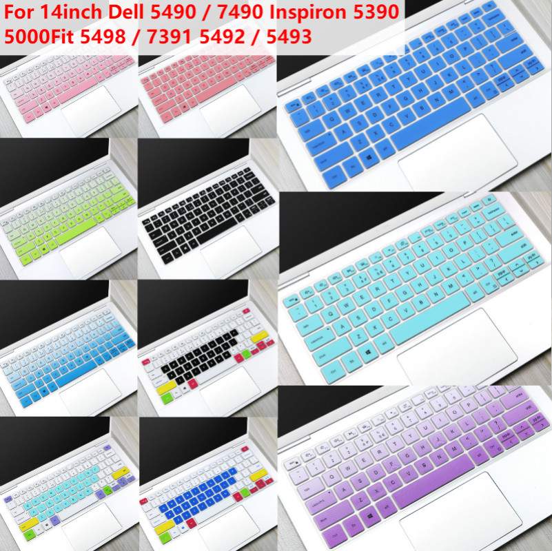 Pelindung Keyboard Bahan Silikon Ultra Tipis Untuk Dell 5490 / 7490 Inspiron 5390 / 5000Fit 5498 / 7391 5492 / 5493