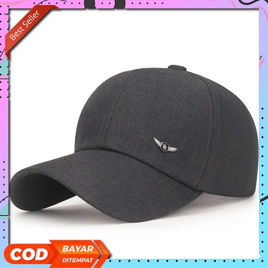Topi Terbaru 2022 Motif Hat Cowok Sport Dewasa Keren Kasual Baseball O Baseball Cap : Metal Wings -