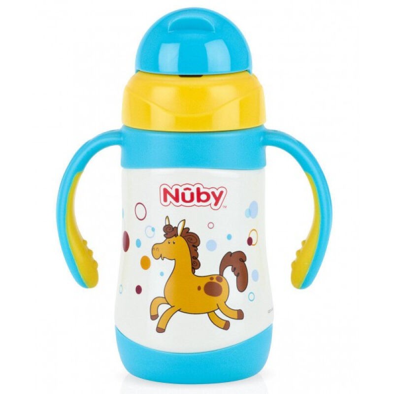 Nuby Insulated Stainless Steel Clik-it 12m+ (Tersedia varian karakter)