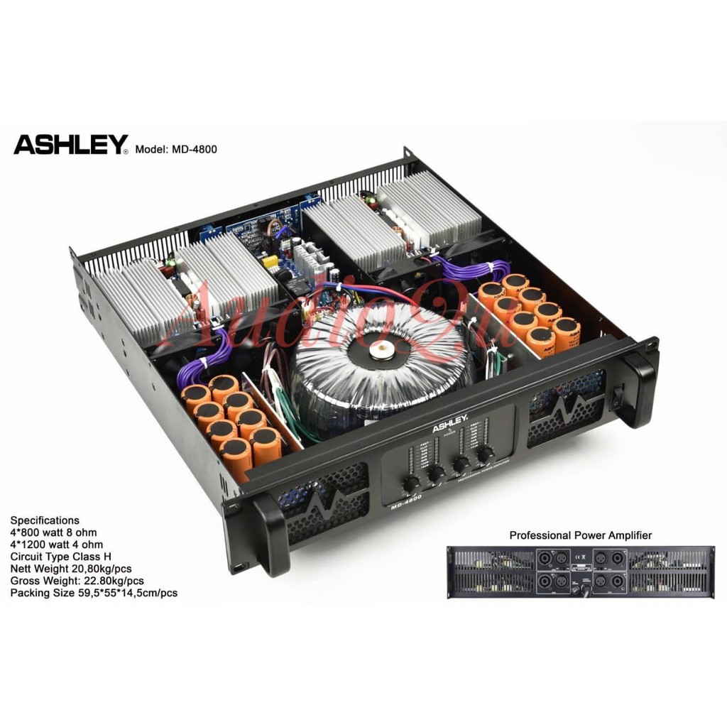 Power Amplifier Ashley MD 4800/ MD4800/ MD-4800 Original
