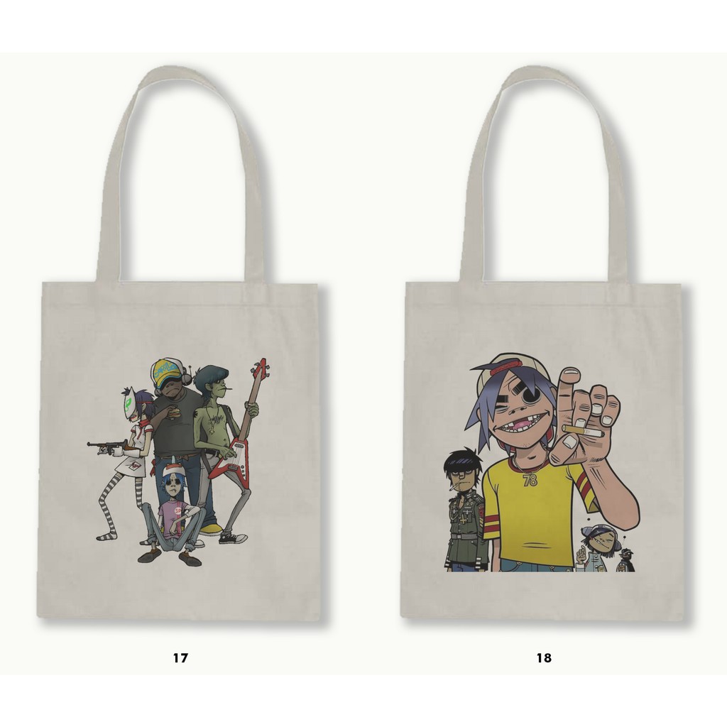 TOTE BAG RESLETING - GORILLAZ .01