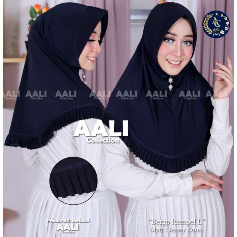 Jilbab Rempel Lipit  Pet / Kerudung Rempel Size L/Bergo Lipit Rempel Pet