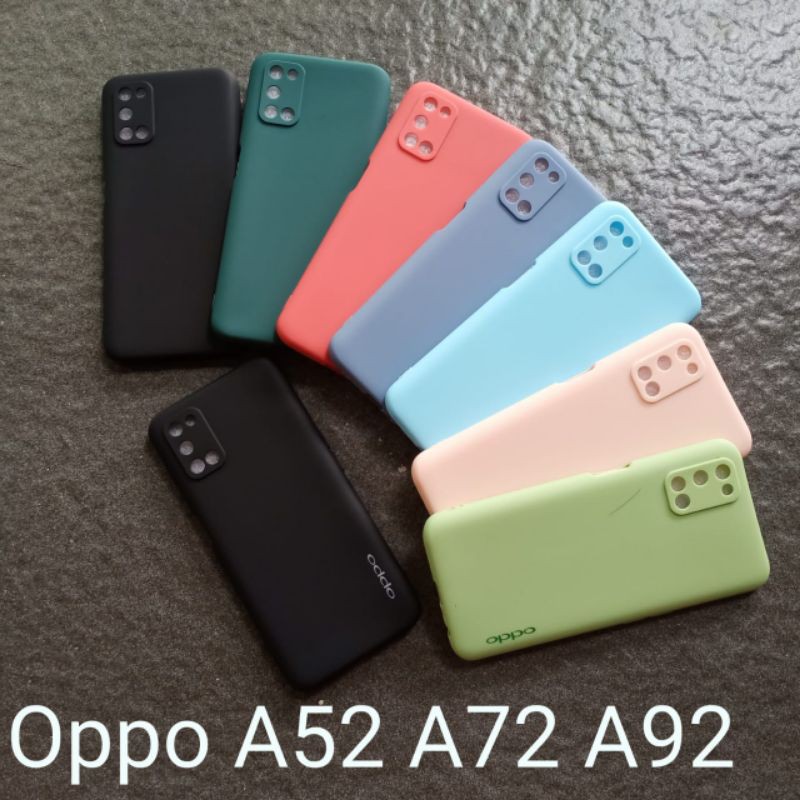 Case Oppo A52 A72 A92 ( 7 model ) soft softcase softshell silikon cover casing kesing housing