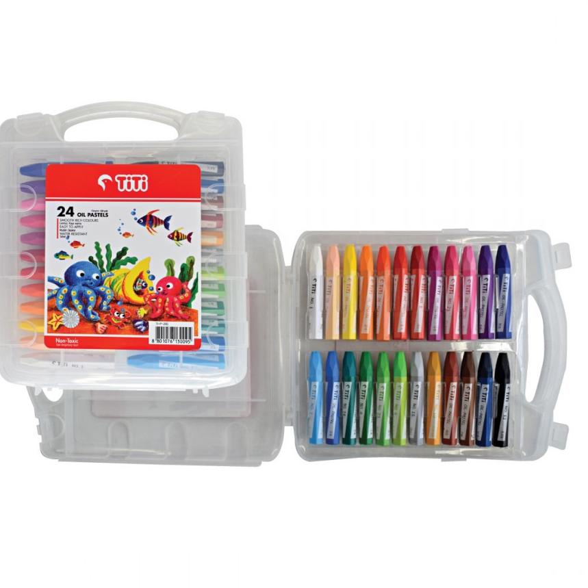 

76u<> Crayon Oil Pastel Titi 24 Warna