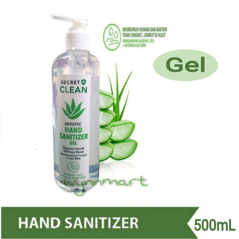 Jual Secret Clean Antiseptic Hand Sanitizer Gel 500ml / Perawatan Diri ...