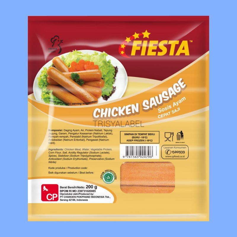 

500gr Fiesta Chicken Sausage Sosis | Frozen Food | TRISYALABEL