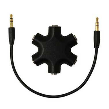 Jack Splitter Adapter Dpt Mensharing Lagu 5 Speaker Sekaligus Audio Earphone Terbaru Suara Jernih