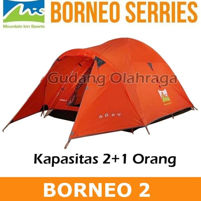 Tenda MIS BORNEO 2 Mountain Inn Sports / Tenda Camping Dome 2 Orang