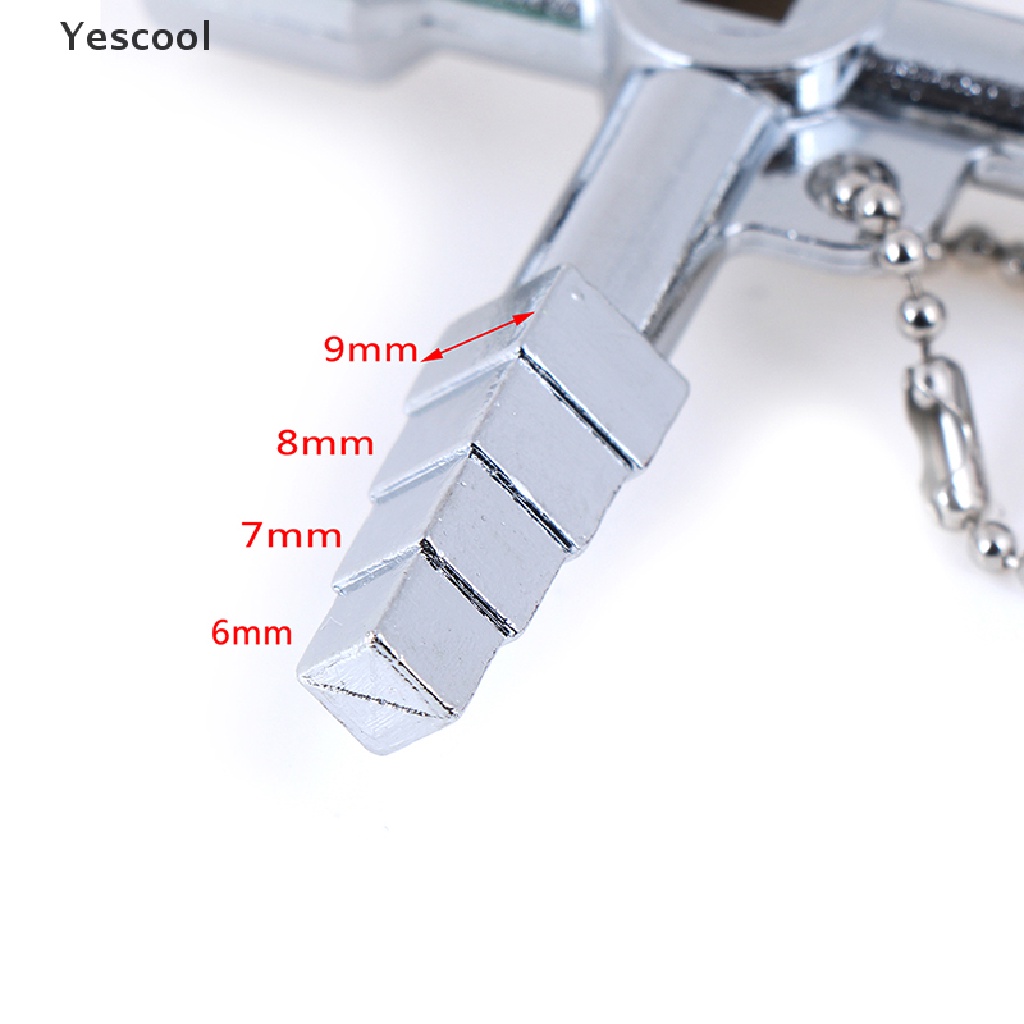 Yescool 5 in 1 Kunci Palang universal Bentuk Persegisegitiga Untuk Lemari Lift Listrik