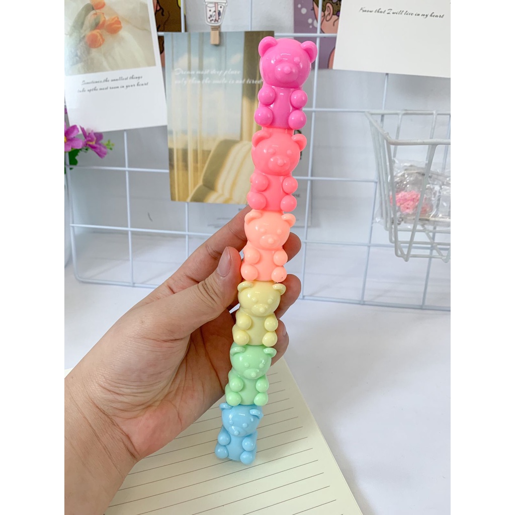 

Highlighter Gummy Bear Stabilo Bentuk Beruang 1 SET ISI 5 WARNA textliner textmarker alat tulis kantor MURAH JAKARTA COD