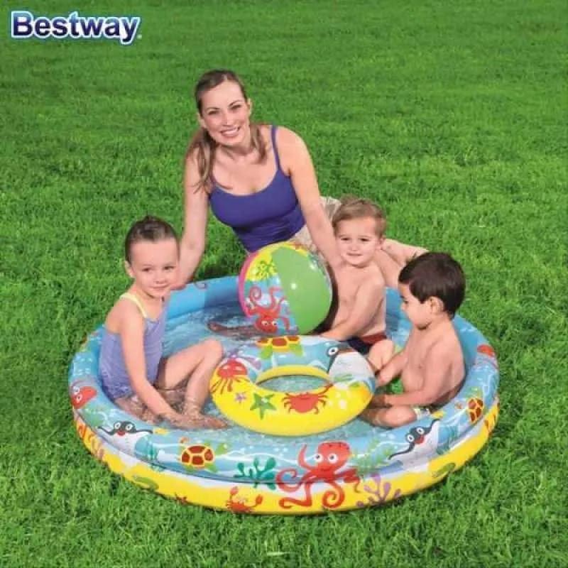 KOLAM CIRCLE + BONUS 122CM BESTWAY