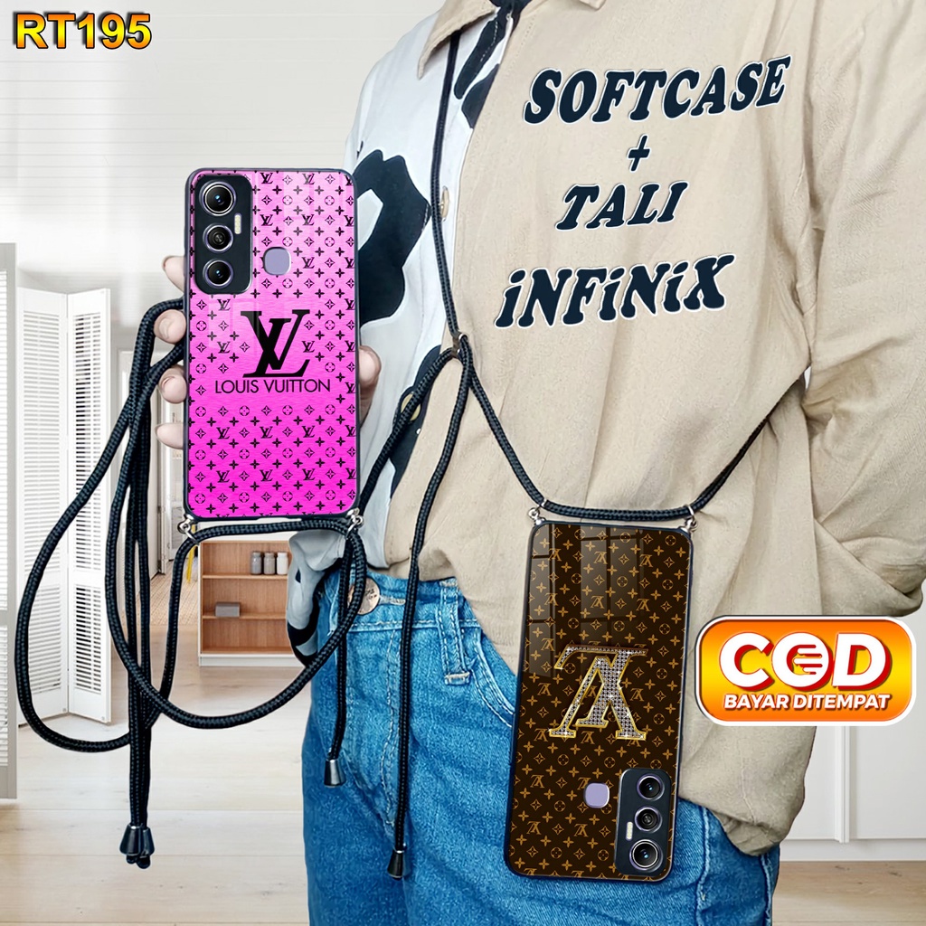 RT195 Softcase Kilau + Tali infinix Hot 11 Case Kilau Hot 8 Hot 9 Hot 9 play Hot 10 Hot 10 play Hot 