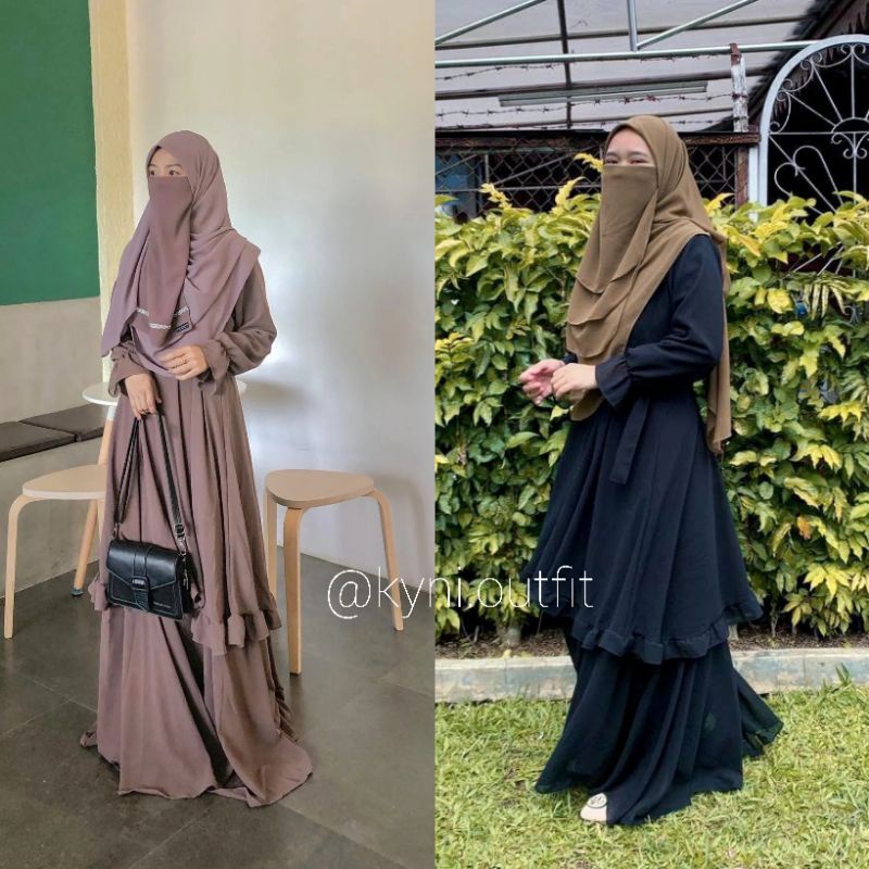 Raya Dress | Gamis Lebaran | Gamis Ceruty | Gamis Malaysia | Malaysia Style | Baju wanita
