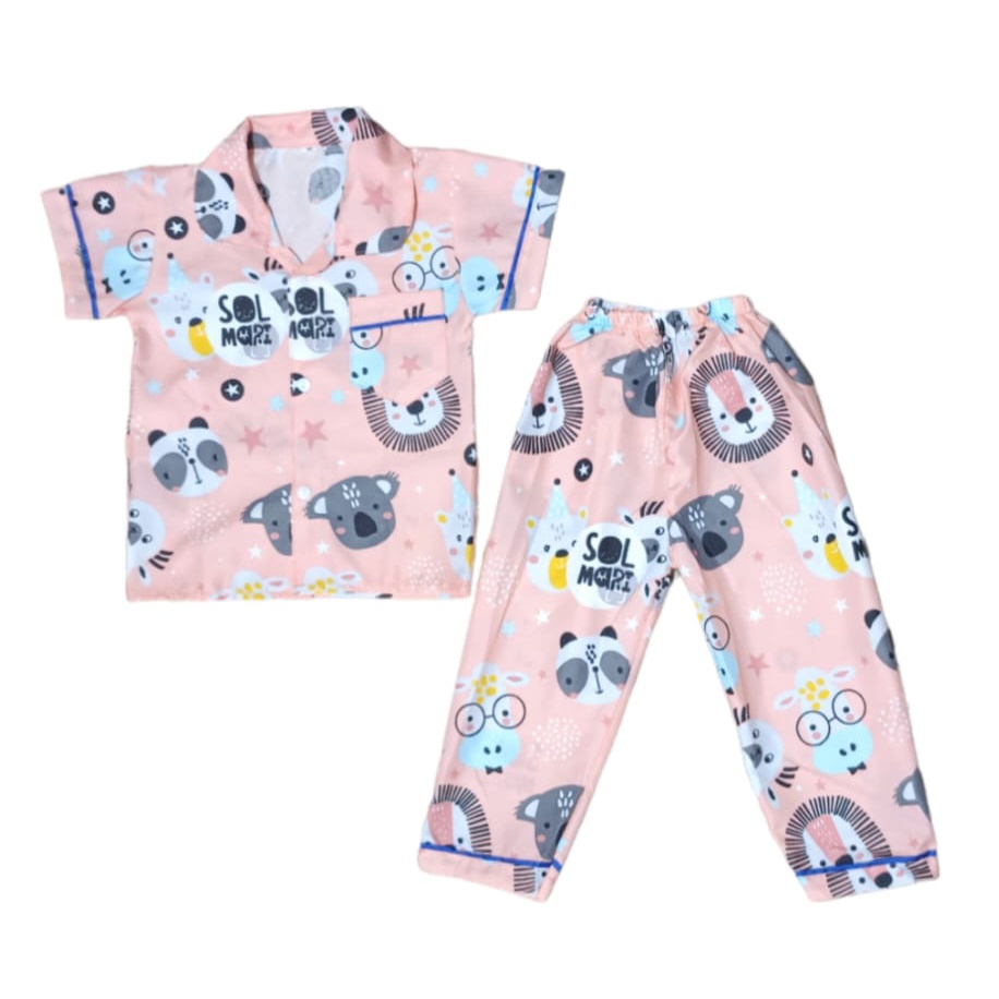 PIYAMA ANAK PEREMPUAN MOTIF TERBARU BISA PILIH WARNA