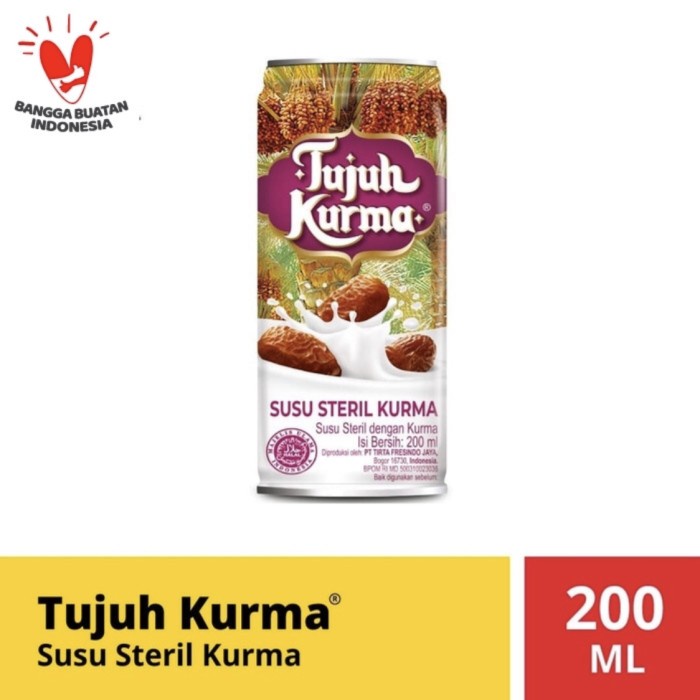 

Ee541F10 Tujuh Kurma Susu Steril Kurma 200 Ml 6dd