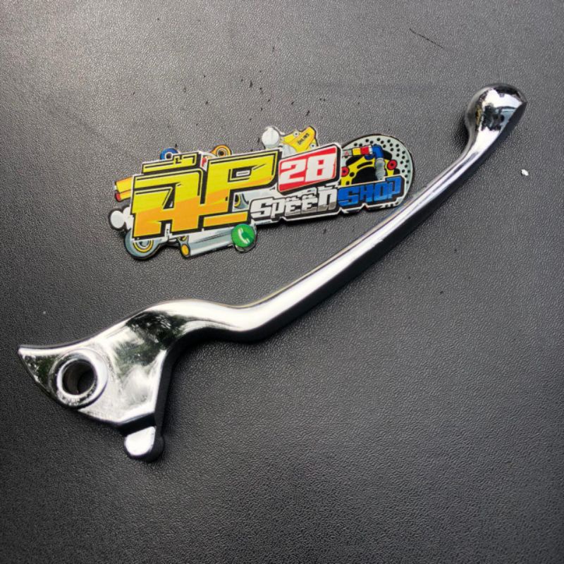 HANDLE REM DEPAN JUPITER Z JUPITER MX 135 OLD VEGA FORCE VEGA ZR MODEL STANDAR TWOTONE CHROME HITAM / TERMURAH TUAS REM TWOTONE CHROME HITAM JUPITER Z JUPITER MX 135 OLD VEGA FORCE VEGA ZR  MODEL STANDAR