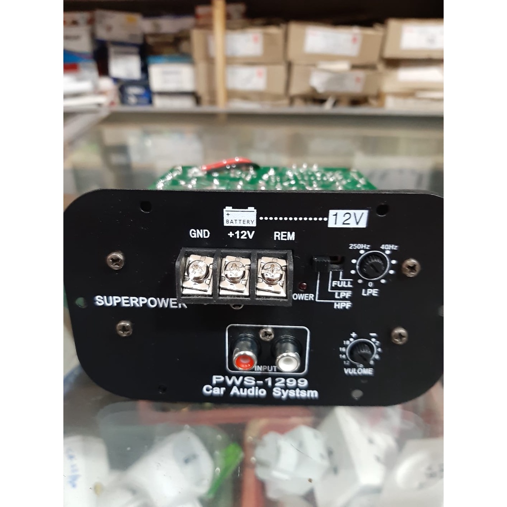 kit bass tube subwoofer amplifier 12 volt murah dan berkualitas 300Watt