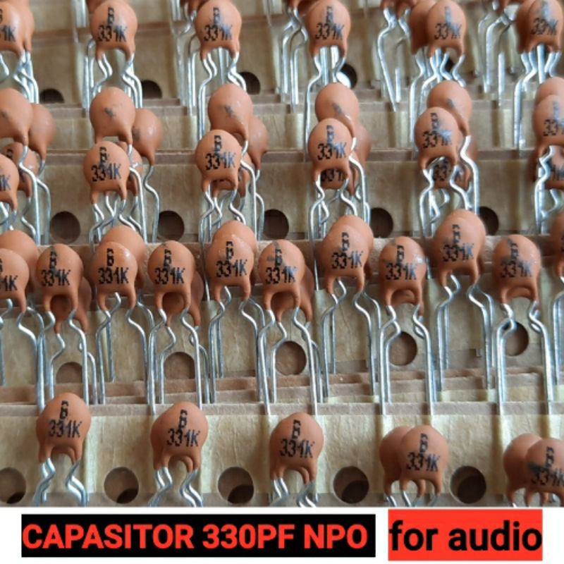 capasitor 390pf jenis npo