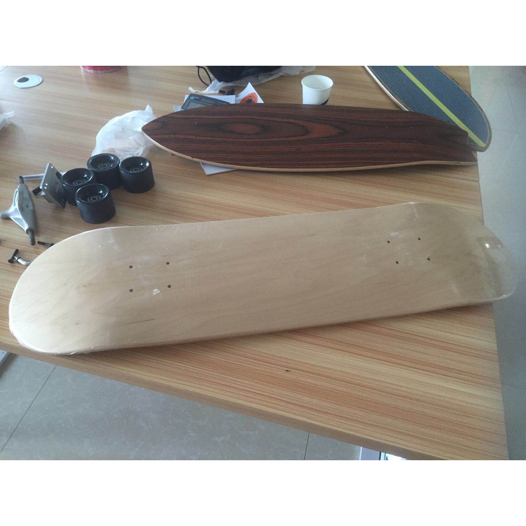 Deck only Mainan skateboard 7 Ply 31x8 &quot;Bahan Kayu Maple Untuk Hobikoleksi DIY