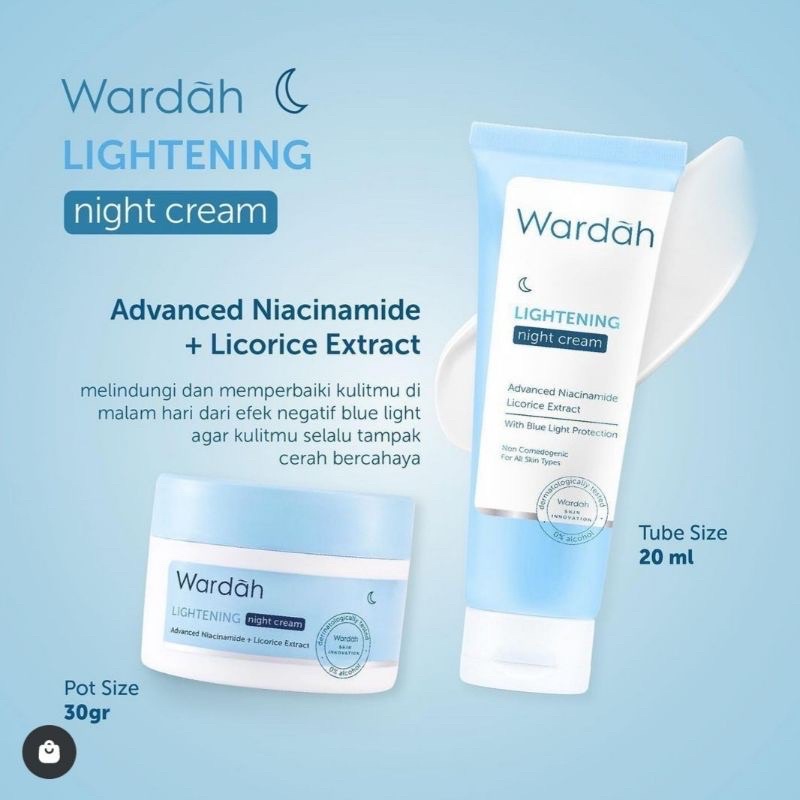 WARDAH LIGHTENING DAY CREAM, NIGHT CREAM, GENTLE EXFOLIATOR, CLEANSING , FACE TONER