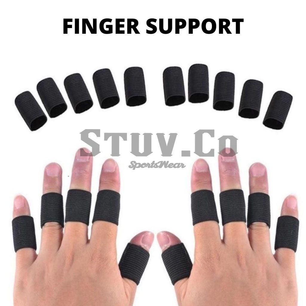 FINGER SUPPORT / KARET JARI ELASTIS / PELINDUNG JARI / DEKER JARI BUAT FUTSAL KIPER VOLLY BASKET