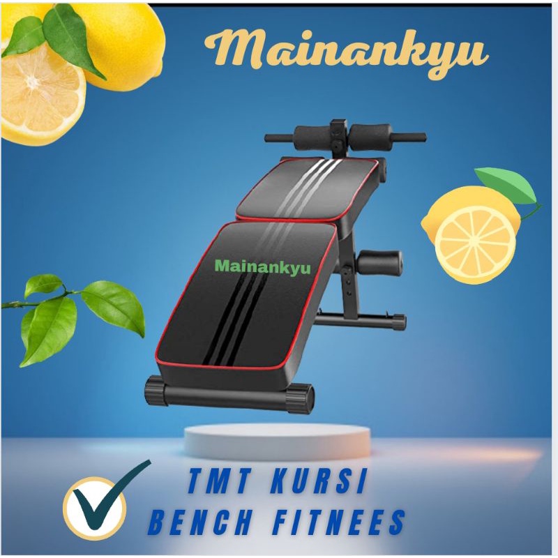 TMT Kursi Alat Fitness Gym Bench Press Abdominal Muscle Exercise Foldable