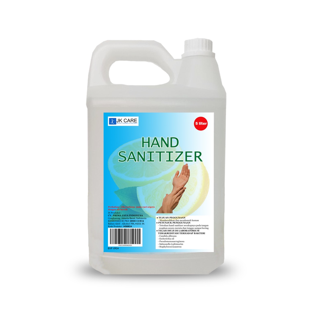 JK CARE Hand Sanitizer 5 Liter Cair - Lemon