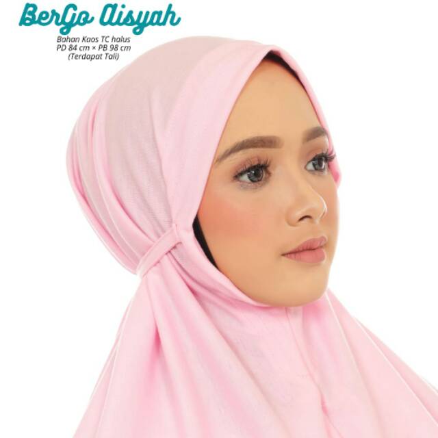 Hijab Dewasa Bergo Tali Hijab Bergo Maryam Nonpet Aisyah Bahan Kaos TC Halus Premium | Bisa Cod