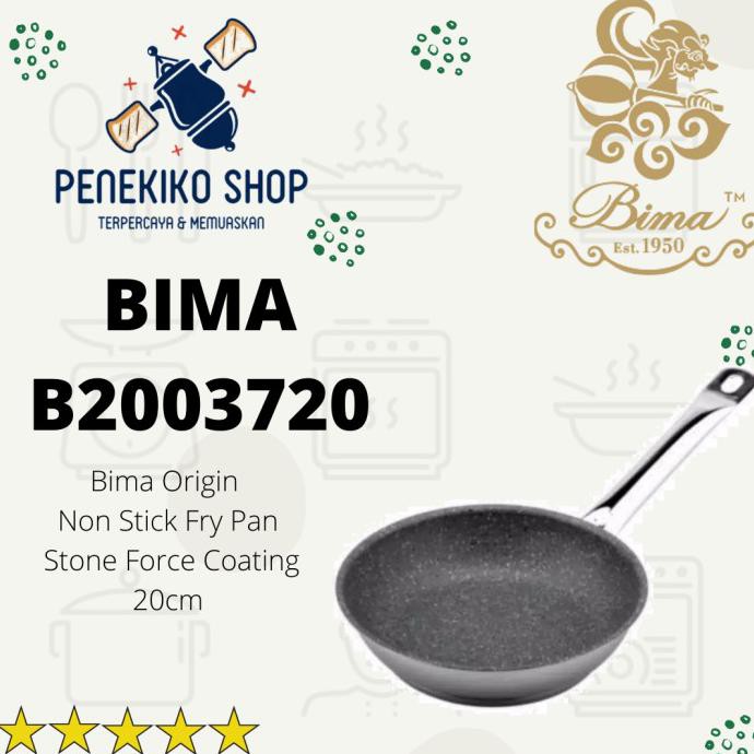 BIMA B2003720 FRY PAN 20CM STONE FORCE COATING BIMA ORIGIN NON STICK