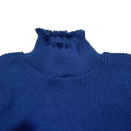 DAISY CURLY SWEATER | TURTLENECK KRIWIL LENGAN PANJANG | SWEATER KRIWIL-Nevi