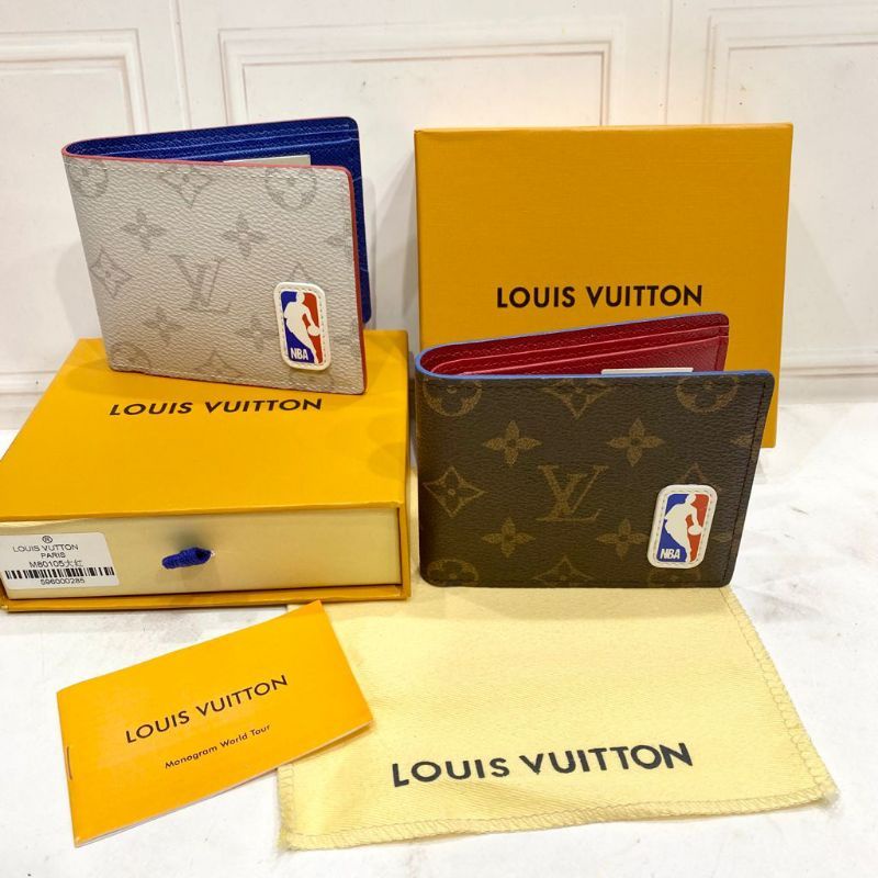 Dompet LV x NBA Virgil abloh wallet in Canvas Monogram Mirror Quality