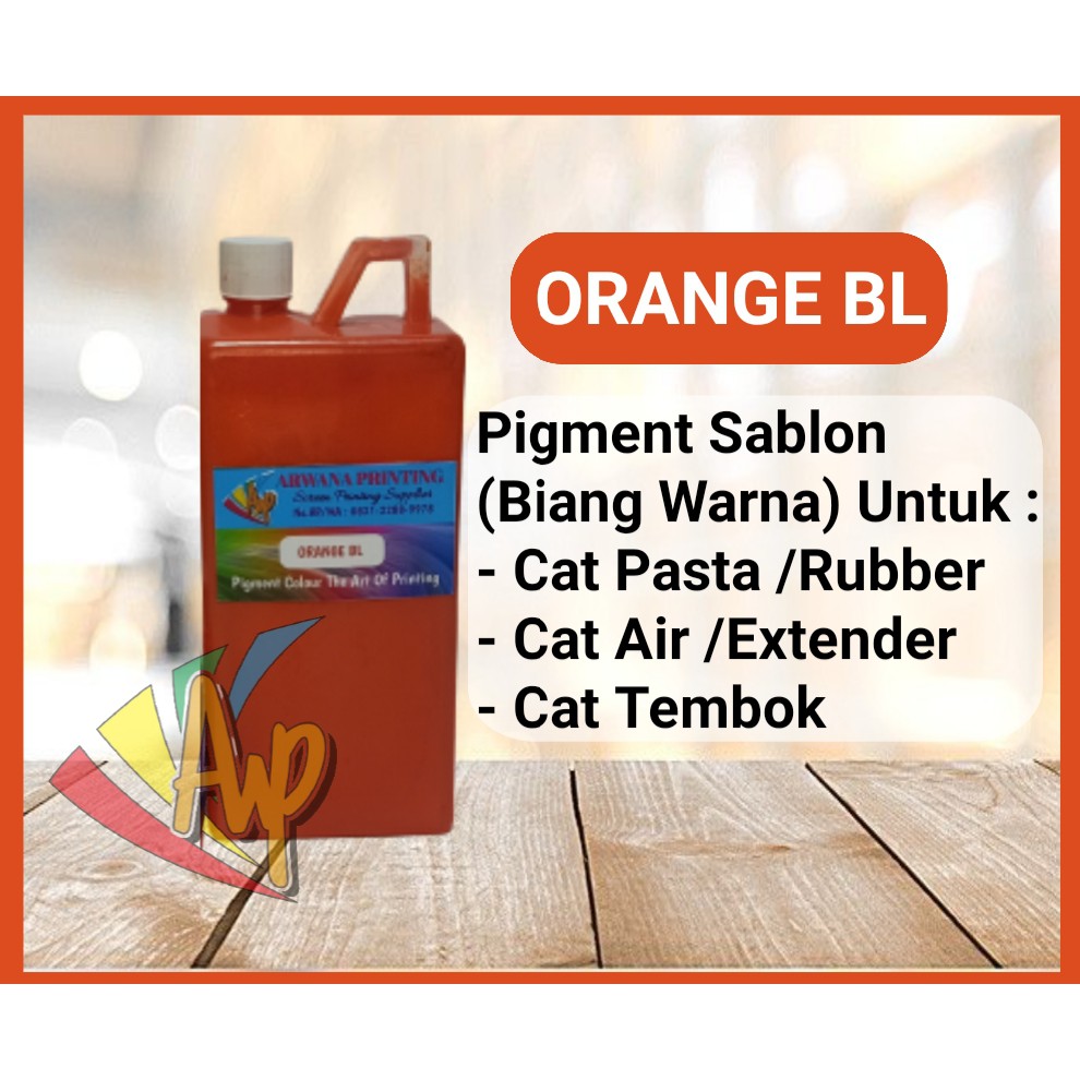 

Biang Warna Sablon Jingga Pigment Orange BL 1kg