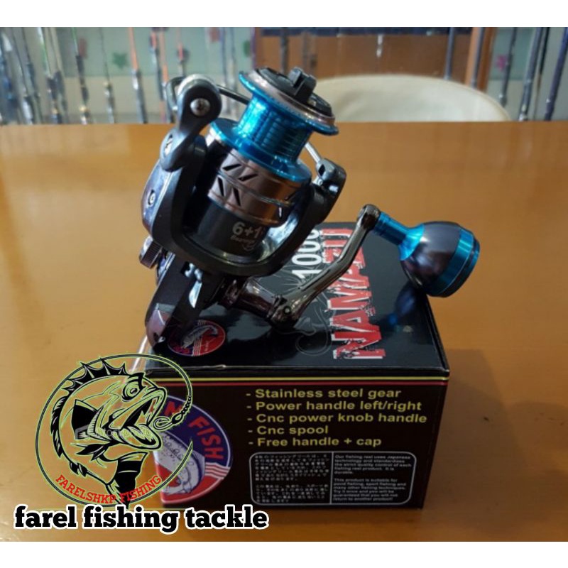 Reel golden fish namazu 1000 3000 power handle