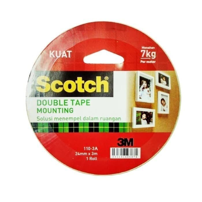 

Double Tape 3M Scotch / Mounting Tape 24mm x 3m / 1 inch x 3m ORIGINAL