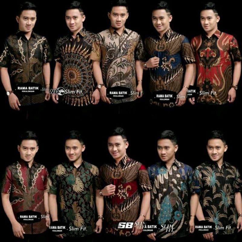 Batik Pria Lengan Pendek Batik Danabrata motif KOTAK SOGAN Kode 019 Terbaru Reguler size M L XL XXL