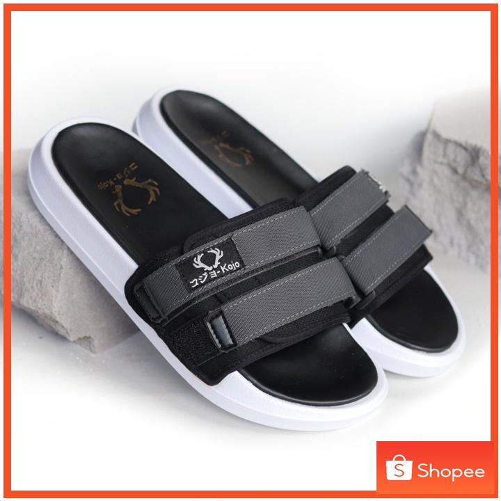 Suzuran Grey - Sandal Slide Pria Original Sendal Slop Pria Original