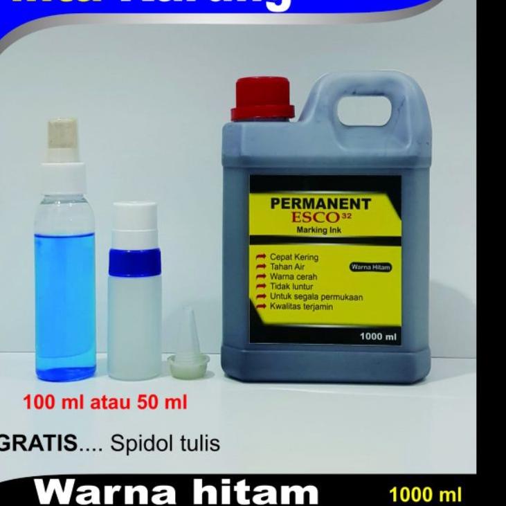 

[JoT㊑] Tinta karung esco / tinta spidol permanen hitam 1000 ml ||Lagi populer