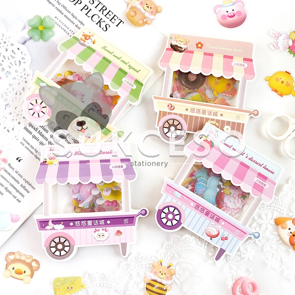 

Yoyo Fairy Tale Flake Stickers /Stiker Motif Lucu Unik Murah