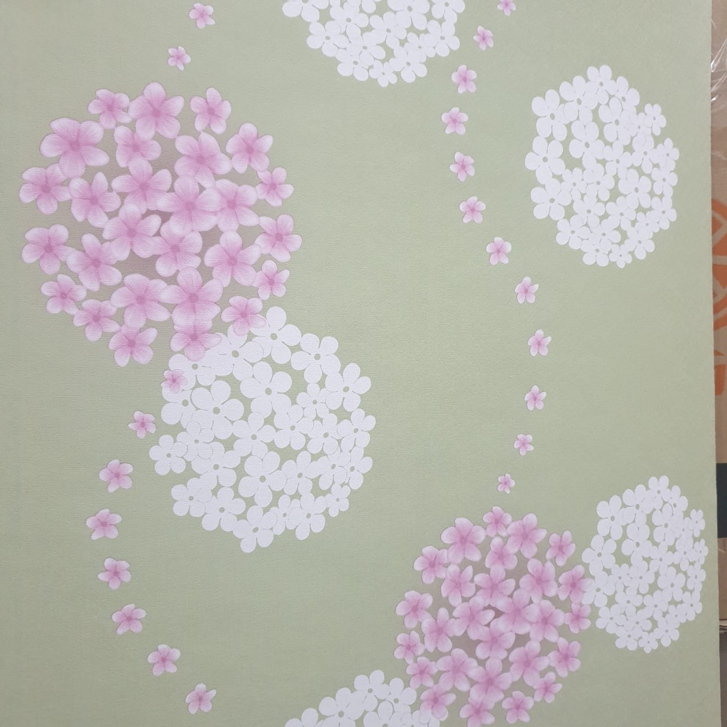 Wallpaper Dinding | Wallpaper Stiker Dinding | Wallpaper Kamar Tidur | Wallpaper Dinding Kamar Tidur | Dandelion Hijau 10Meter