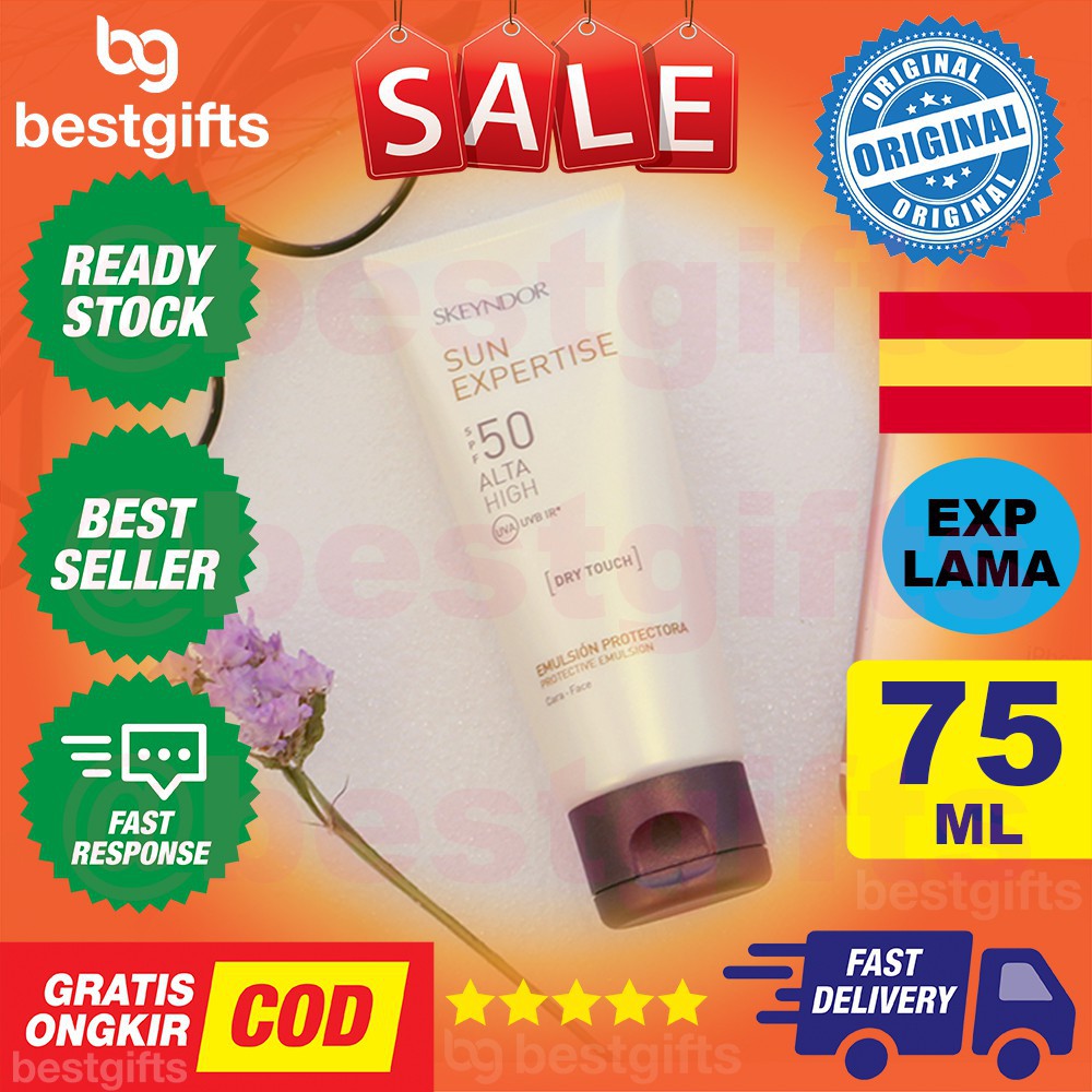 SKEYNDOR SUN EXPERTISE TINTED PROTECTIVE CREAM FACE SPF 50 KRIM PELINDUNG WAJAH SINAR MATAHARI 75 ML