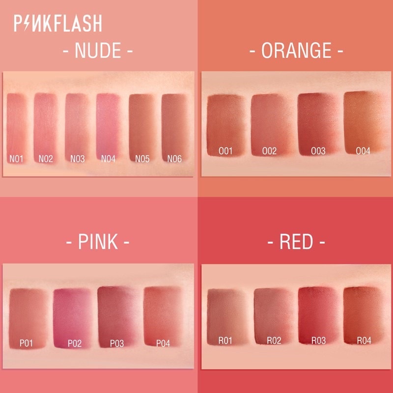 PINKFLASH Lasting Matte Waterproff Soft Lipcream Lembut Lipstick Tahan Lama Long Lasting Lipstik Pink Flash