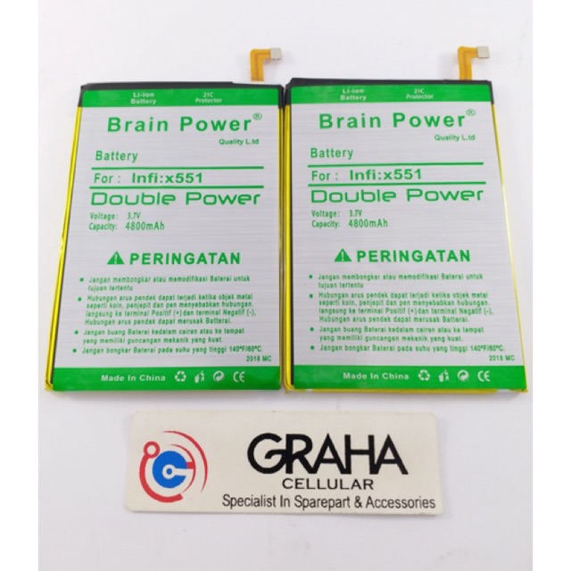 BATERAI / BATTERY / BATRE INFINIX HOTE NOTE X551 BL-40AX DOUBLE IC BRAIN POWER