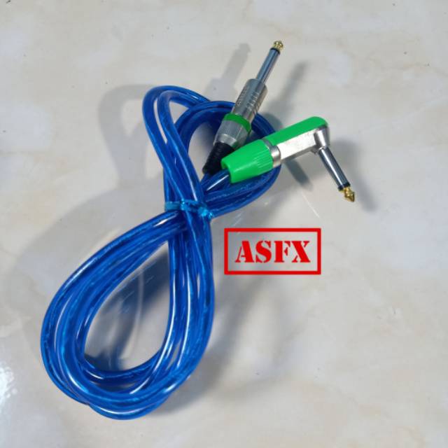 Kabel jek jack untuk gitar dengan panjang 2 meter / 2m murah low noise