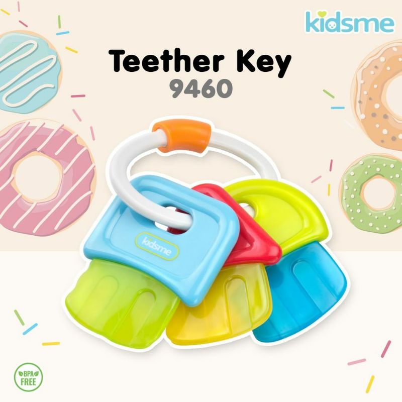 KIDSME Teether Keys Mainan Gigi Baby Teether Gigitan Bayi Teething Toys Kidsme